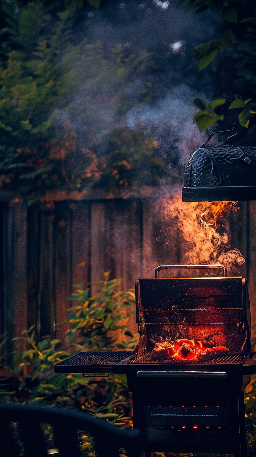 fiery-grill-ablaze-stockcake